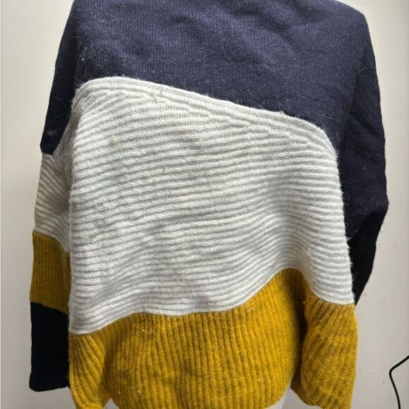 French Connection Patchwork Roll Neck Sweater large - Picture 1 of 9